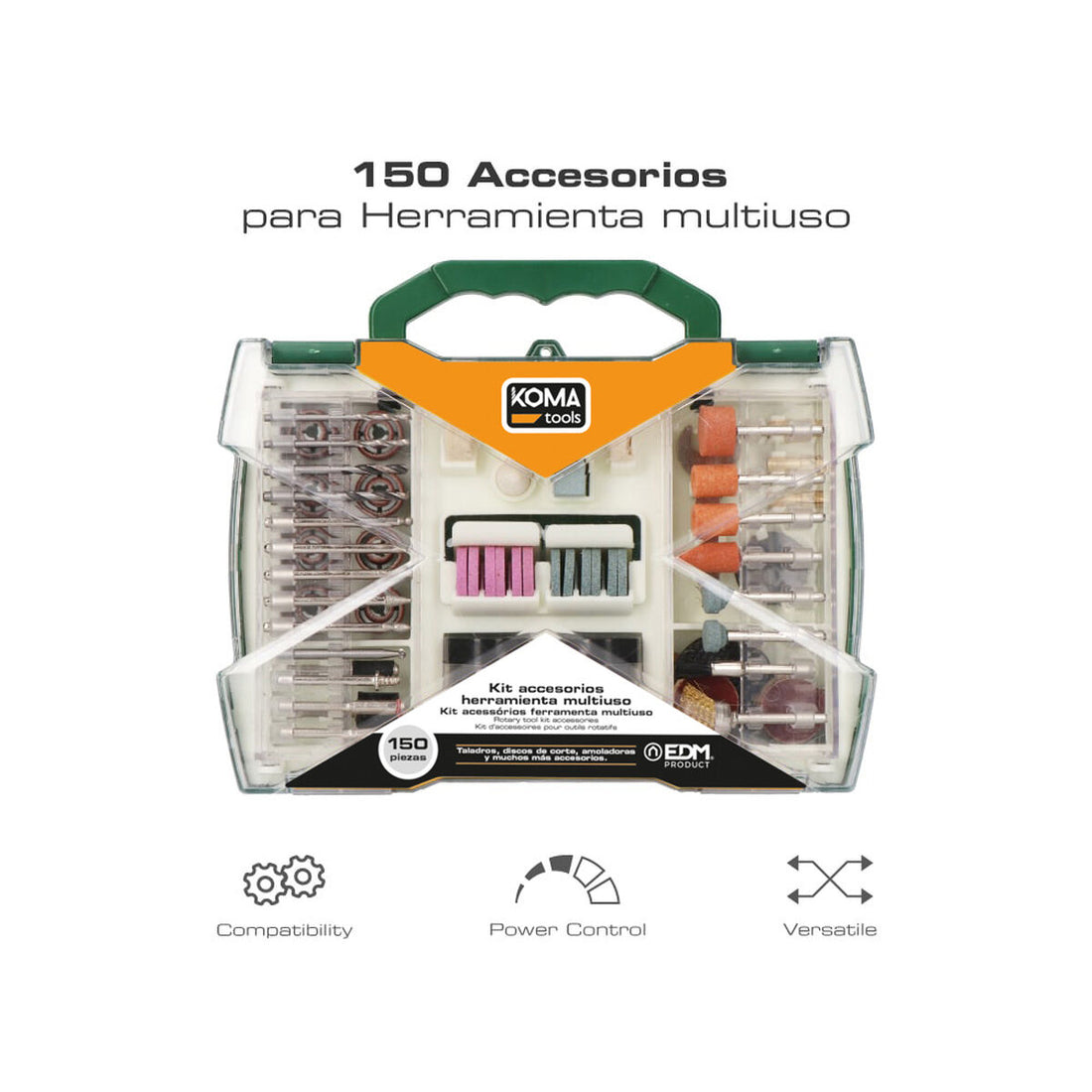 Tool kit Koma Tools 150 Pieces-0